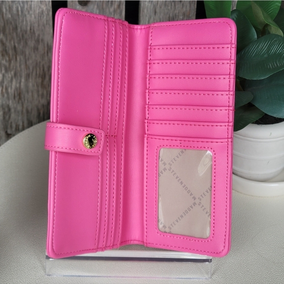 Steve Madden Vibrant Pink Wallet - Picture 6 of 7